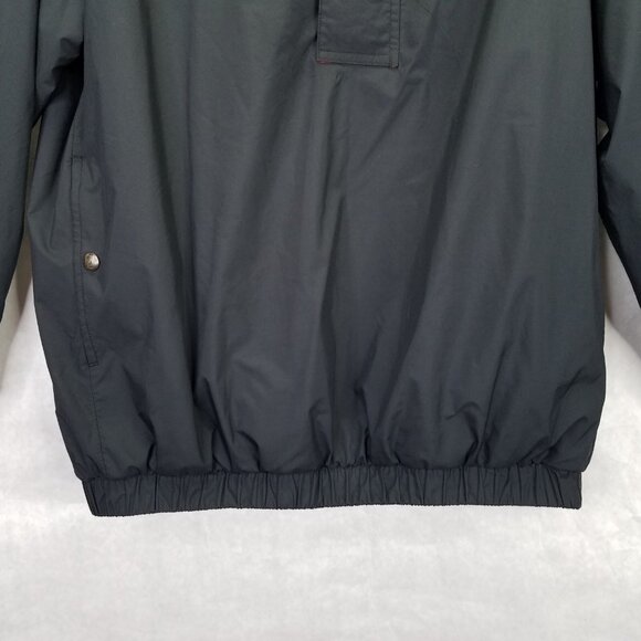 DryJoys by FootJoy Golf Jacket Men's M Black 1/4 Snap Up Windbreaker Belmont CC - Picture 12 of 16